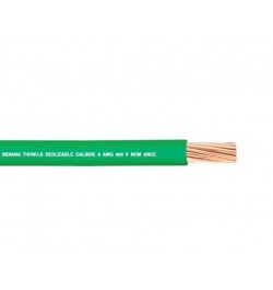 Indiana,Cable Thw-Ls 10 Awg Verde Carrete Indiana 600V, SLB537, IND10CVCARR