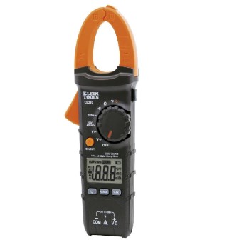 Klein Tools,Amperimetro de gancho 400A 600VAC Temperatura, CL220, KLECL210