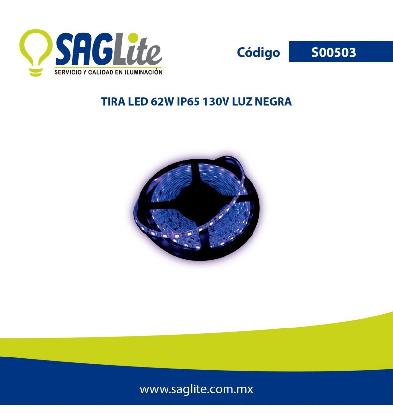 Saglite,TIRA LED 62W BLB IP65 LUZ NEGRA, S00503, SAGS00503