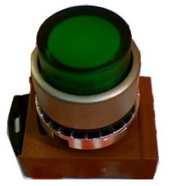 General Electric,Boton pulsador metalico ROJO  momentaneo Iluminado Extendido                                                            , 184501, GECP9MPLRSD