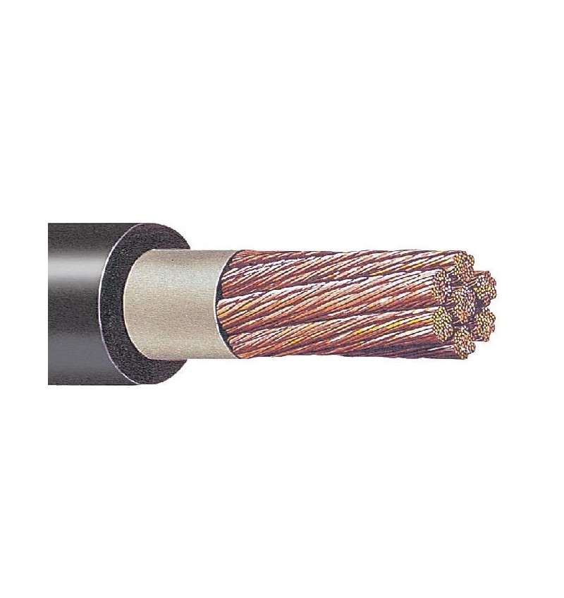 Viakon,Cable Portaelectrodo 1-0 Awg Negro Carrete, CP61, CMY1/0PE