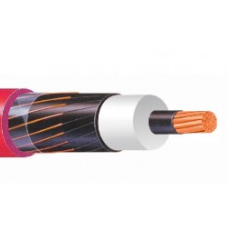 Viakon,Cable Xlp 1/0 Awg Rojo Carrete 100% Aluminio 15Kv, J117, CMY1/0XLPAL