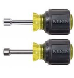 Klein Tools,Desarmador de caja 1-4" y 5-16" - Barra Redonda 5-16" Grosor, 1-1-2" LARGO                                              , 610., KLE610