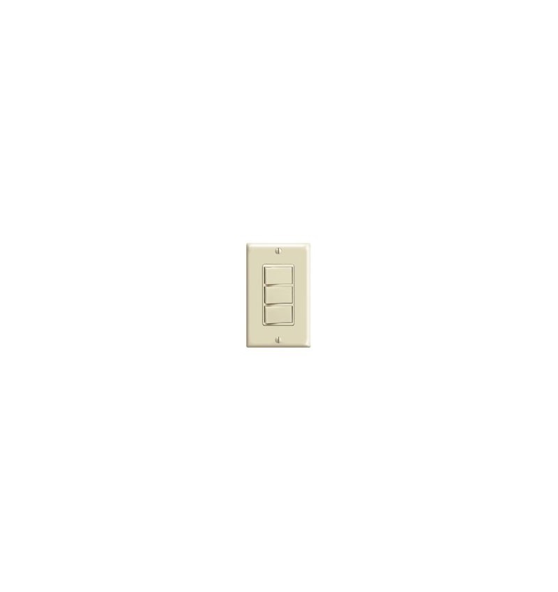 Leviton,Apagador Decora Triple 15 A 125 V Marfil Uso Comercial, 1755-00I, LEV1755I