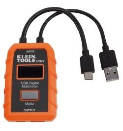 Klein Tools,Multímetro digital USB (TIPO A Y C), ET920, KLEET920