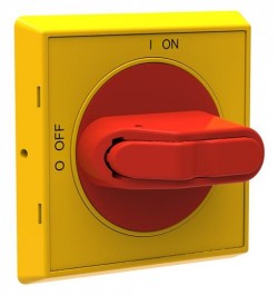 ABB,Manija Selector IP65 para OT16FT…125FT Amarillo rojo no usa varilla, OHYS2RJ, ABBOHYS2RJ