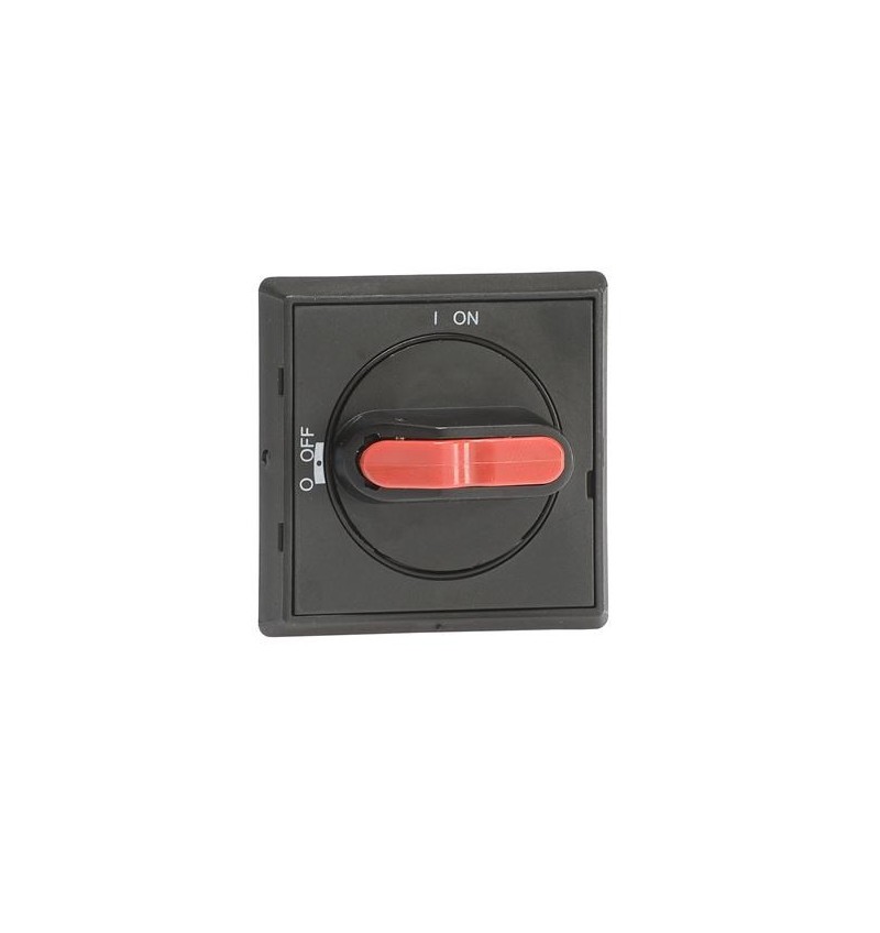 ABB,Manija Selector IP65 para OT16FT…125FT color Negro rojo no usa varilla, 6417019411668, ABBOHBS2RJ