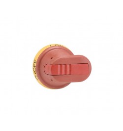 ABB,Manija Pistol 45mm IP65, NEMA1, 3R, 12 color Amarillo Rojo para Interruptores, OHY45J6, ABBOHY45J6