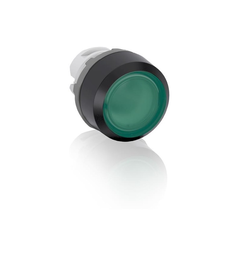 ABB,Boton pulsador Verde momentáneo MP1-11G iluminado sin foco, 1SFA611100R1102, ABB1SFA611100R1102