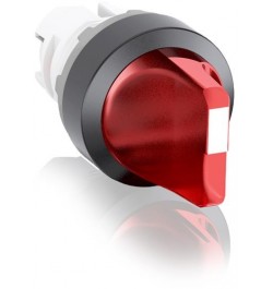 ABB,Selector Rojo 2 posiciones fijas maneta corta, iluminado sin foco M2SS1-11R, 1SFA611200R1101, ABB1SFA611200R1101