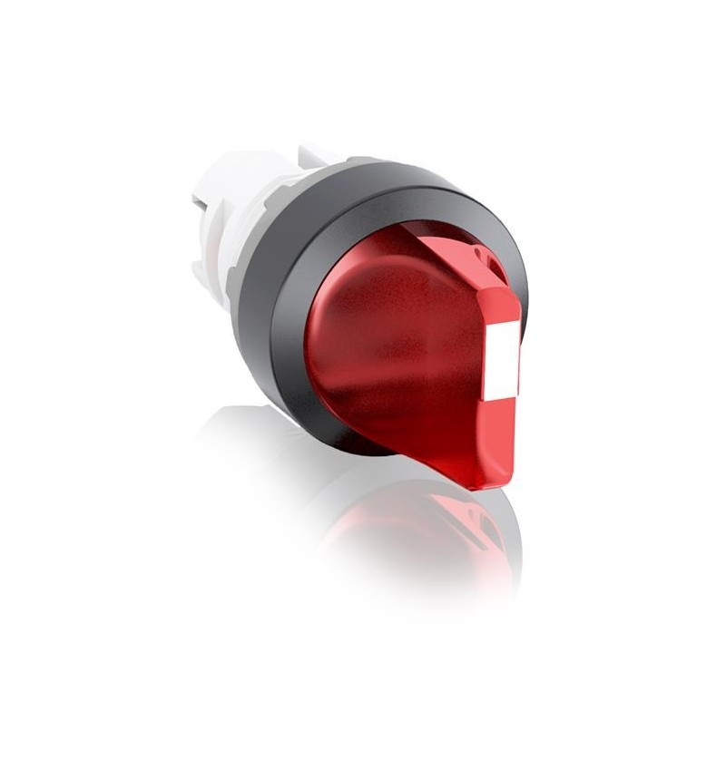 ABB,Selector Rojo 2 posiciones fijas maneta corta, iluminado sin foco M2SS1-11R, 1SFA611200R1101, ABB1SFA611200R1101