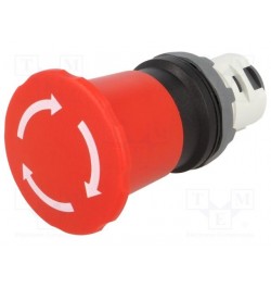 ABB,Boton hongo Paro Emergencia Rojo Girar-restablecer no iluminado 40mm MPET4-10R, 1SFA611523R1001, ABB1SFA611523R1001