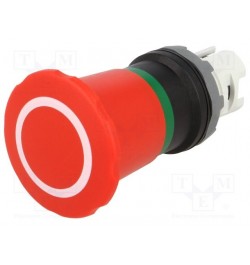 ABB,Boton hongo Paro Emergencia Rojo Jalar-restablecer no iluminado 40mm MPEP4-10R, 1SFA611524R1001, ABB1SFA611524R1001