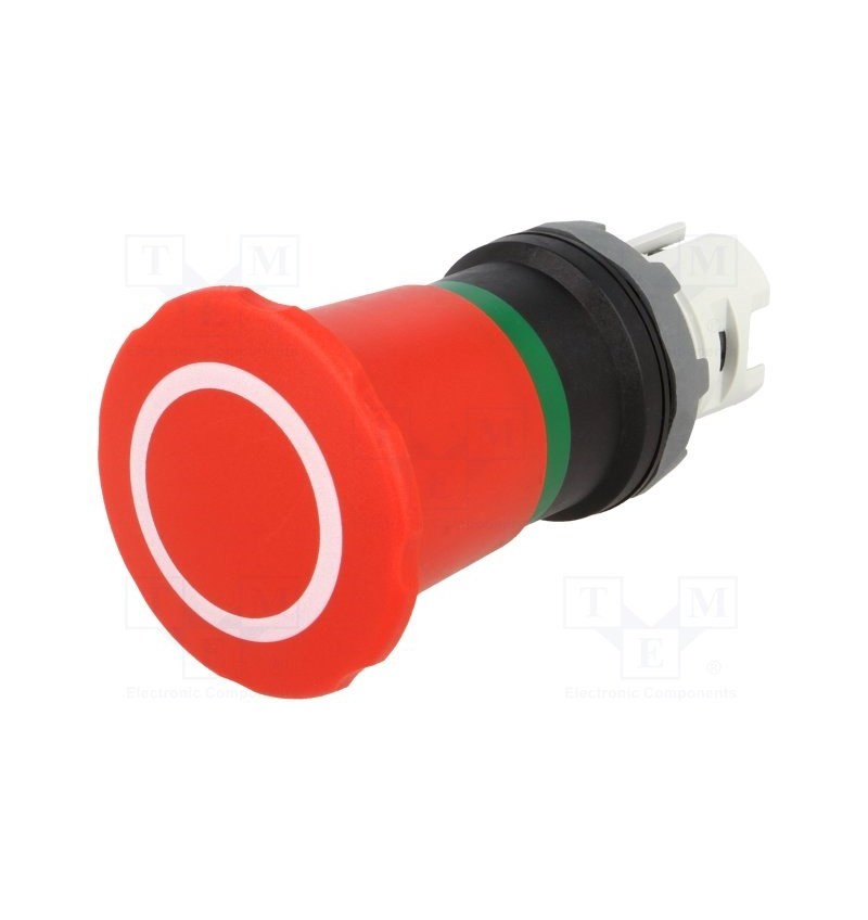 ABB,Boton hongo Paro Emergencia Rojo Jalar-restablecer no iluminado 40mm MPEP4-10R, 1SFA611524R1001, ABB1SFA611524R1001