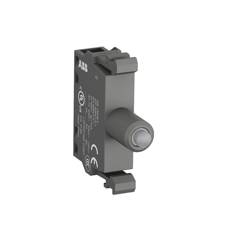 ABB,LED integrado Blanco 24V ac-dc para boton 22mm MLBL-01W, 1SFA611621R1015, ABB1SFA611621R1015
