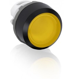 ABB,Boton pulsador Amarillo momentáneo MP1-11Y iluminado rasante sin foco, 1SFA611100R1103, ABB1SFA611100R1103
