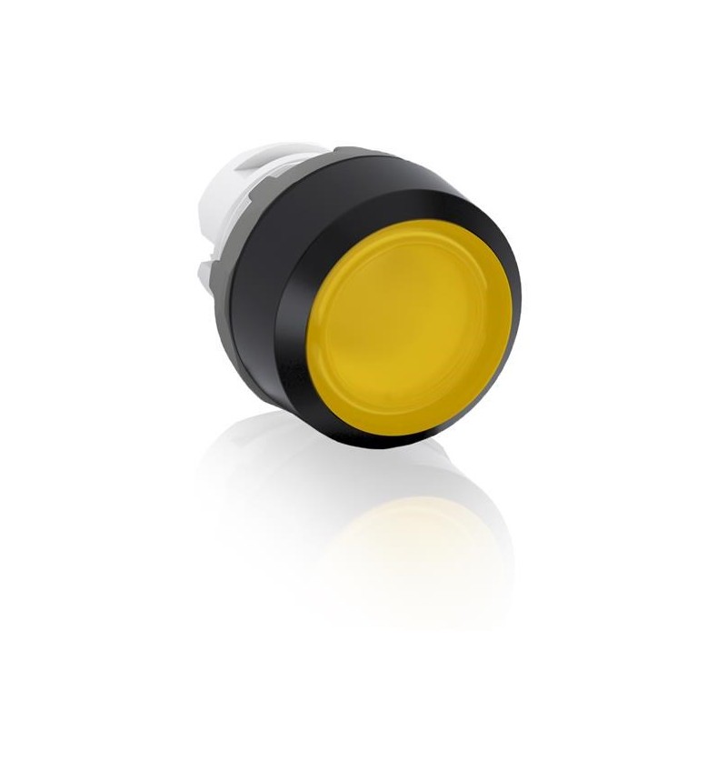 ABB,Boton pulsador Amarillo momentáneo MP1-11Y iluminado rasante sin foco, 1SFA611100R1103, ABB1SFA611100R1103