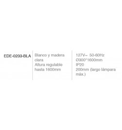 Estevez,Colgante NUBE Blanco 60W 120V E26, EDE-0233-BLA, ESTEDE-0233-BLA