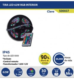 Tira Led 62W RGB IP20